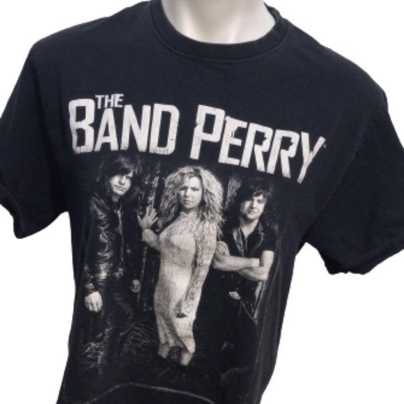 Band Perry World Tour Black Short Sleeve Shirt Mens Medium - Picture 1 of 6